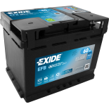 BATTERIE EXIDE EFB L2 12V 60AH 640A 242X175X190 +D EL600