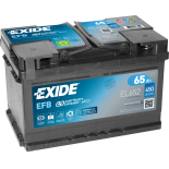 BATTERIE EXIDE EFB LB3 12V 65AH 650A 278X175X175 +D EL652