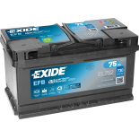 BATTERIE EXIDE EFB LB4 12V 75AH 730A 315X175X175 +D EL752