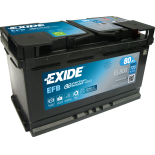 BATTERIE EXIDE EFB L4 12V 79AH 720A 315X175X190 +D EL800