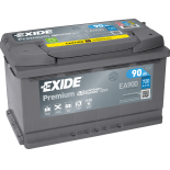 BATTERIE EXIDE PREMIUM L4 12V 90AH 720A 315X175X190 +D EA900