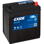 BATTERIE EXIDE EXCELL  12V 35AH 240A 187X127X220 +D EB356