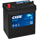 BATTERIE EXIDE EXCELL 12V 35AH 240A 187X127X220 +G EB357