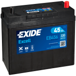 BATTERIE EXIDE EXCELL B24R 12V 45AH 330A 237X127X227 +D EB456