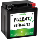 Batterie moto GEL  FB10L-A2/B2 GEL /YB10L-A2/B2  FULBAT SLA Etanche  11,6AH 120 AMPS