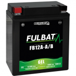 Batterie moto GEL  FB12A-A/B GEL /YB12A-A/B  FULBAT SLA Etanche  12.6AH 155 AMPS