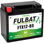 Batterie moto GEL  FTX12-BS GEL /YTX12-BS  FULBAT SLA Etanche  10.5AH