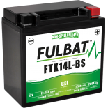 Batterie Fulbat GEL SLA FTX14L-BS GEL 12V 12AH 200 AMPS  150x87x145  + Droite