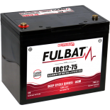 Batterie Fulbat Deep Cycle AGM CARBONE FDC12-75 12V 82Ah