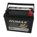 Batterie de tondeuse autoport Numax Motoculture U1R9 895 AGM 12V 32Ah / 330A + DROITE