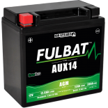 batterie auxilliaire Fulbat AUX14 12V 12,6Ah 200Aplus à gauche