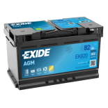 Batterie Exide EK820 AGM L4 12V 82Ah 800A (315x175x190mm) +D