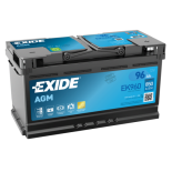 Batterie Exide EK960 AGM L5 12V 96Ah 850A (353x175x190mm) +D