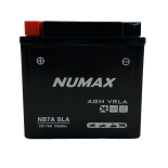 Batterie moto NUMAX NB7-A SLA 12V 7Ah 105A Dimensions: 135x75x133mm et plus  Gauche