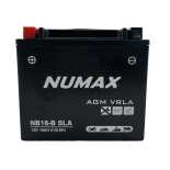 Batterie moto NUMAX NB16-B SLA 12V 19Ah 215A Dimensions: 174x100x156mm et plus  Gauche
