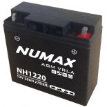 Batterie moto Numax Premium AGM  NH1220 12V 20Ah 275A