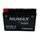 Batterie moto Numax Premium AGM  YT9B-4  12V 8Ah 120A