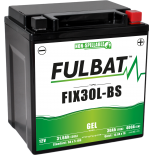 Batterie Fulbat GEL SLA FIX30L-BS GEL 12V 30AH 400 AMPS  165x125x175  + Droite