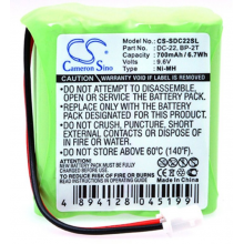 Batterie Pour Collier Chien Sportdog Field FT-100 – 7.2V Ni-MH 150mAh, Remplacement Compatible