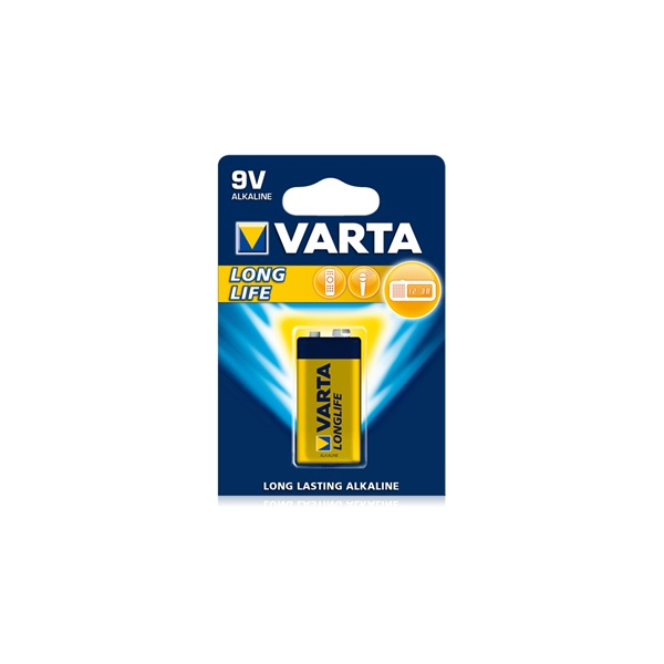 1 Pile 6LR61 9V VARTA LONG LIFE sous blister