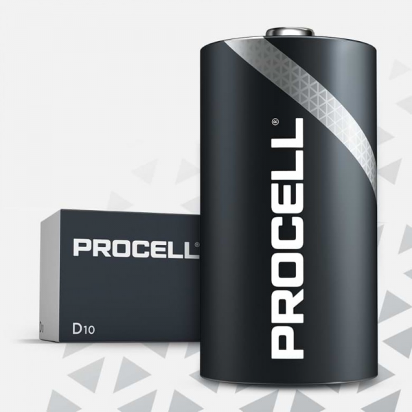 Boite de 10 piles D Duracell Procell MN1300