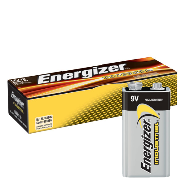 Boite de 12 piles 9V Energizer industrial EN522