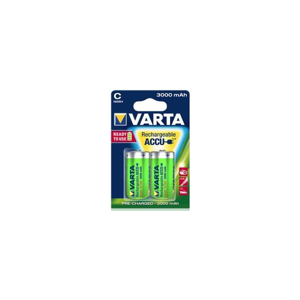 2 piles rechargeables Varta C LR14 1.2V 3000mAh