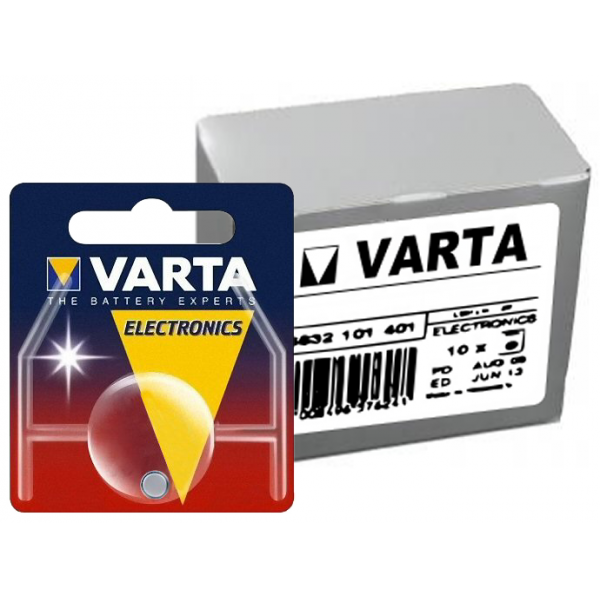 Boite de 10 piles bouton oxyde d'argent Varta 364