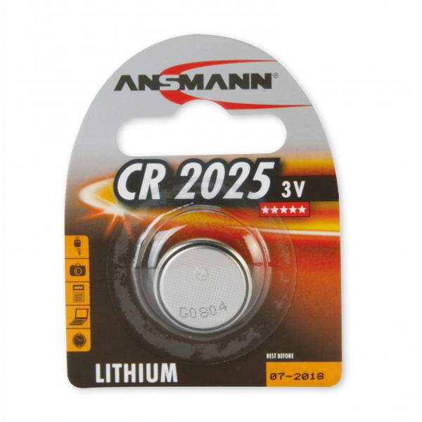 Pile bouton lithium Ansmann CR2025