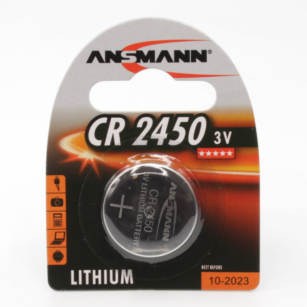 Pile bouton lithium Ansmann CR2450
