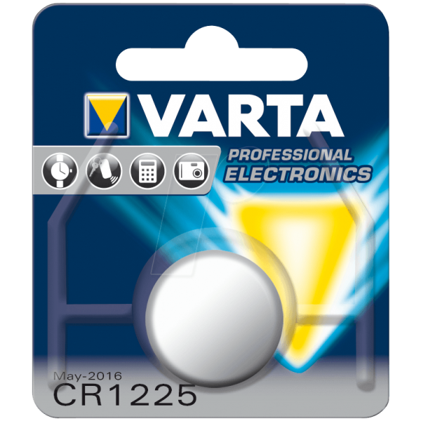 Pile bouton lithium Varta CR1225