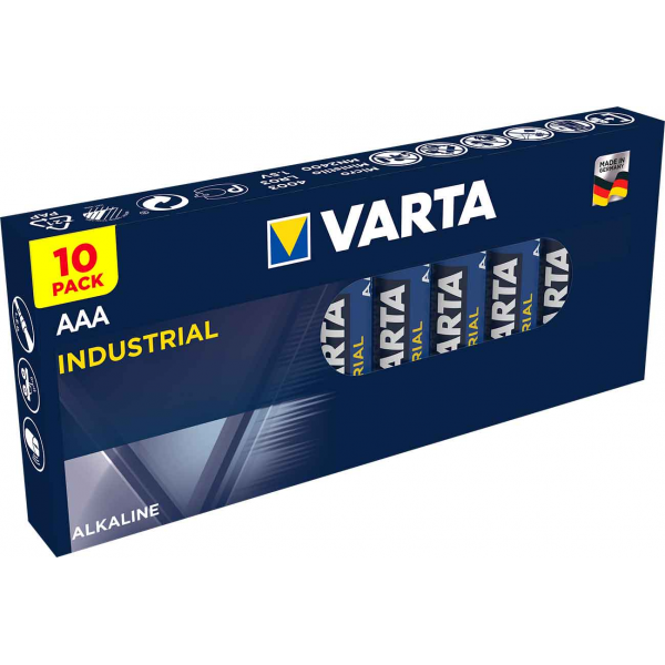 Boite de 10 piles AAA Varta Industrial 4003