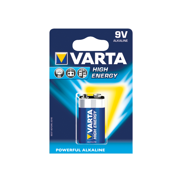 6LR61/9V - VARTA LONG LIFE POWER ALCALINE - BLISTER DE 1