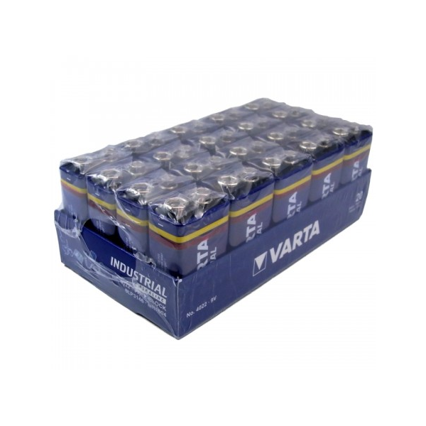 Boite de 20 piles 9V / 6LR61 Varta Industrial 4022