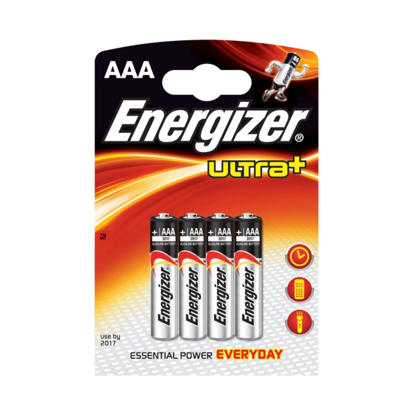 PILE LR03/AAA - ENERGIZER MAX - BLISTER DE 4 x E92