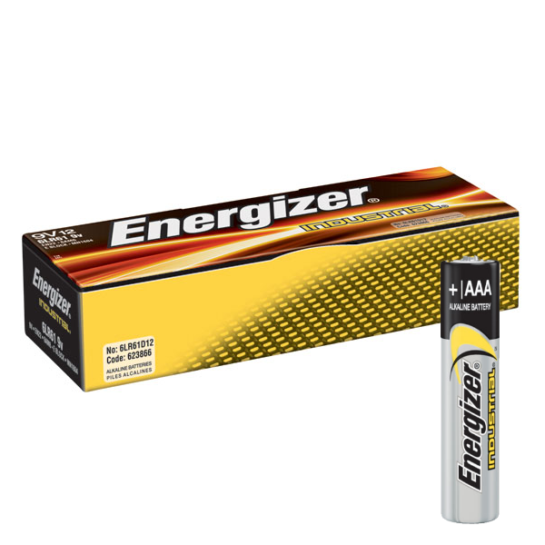 Boite de 10 piles AAA Energizer industrial EN92