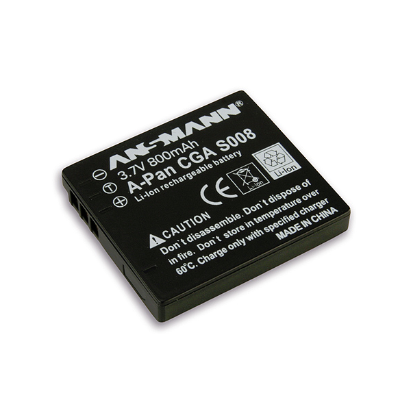 Batterie photo numerique type Panasonic CGA-S008 / DMW-BCE10E Li-ion 3.7V 700mAh