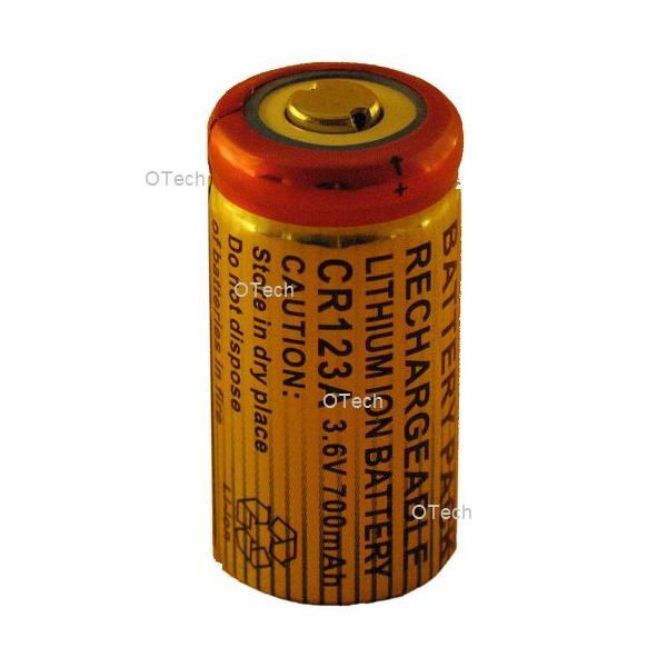 Batterie photo numerique type CR-123 Li-ion 3.7V 600mAh