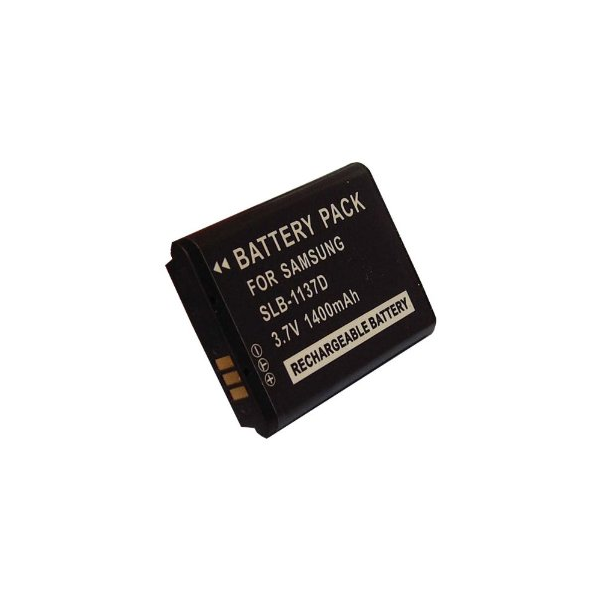 Batterie photo numerique type Samsung SLB-1137D Li-ion 3.7V 1400mAh