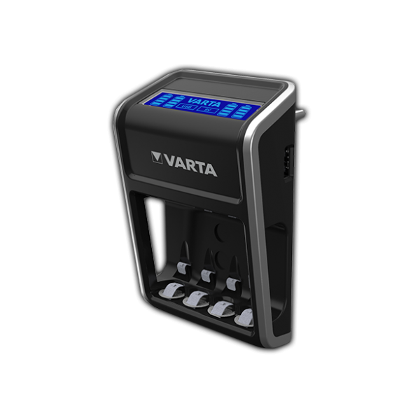 Chargeur de piles rechargeables Varta LCD Plug + 4 accus AA 2100mAh Ready  to Use