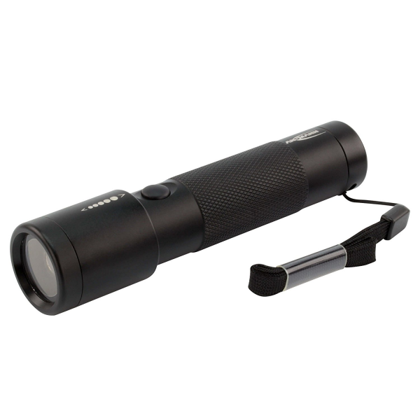 Torche LED Ansmann X3 - Aluminium, étanche, 2 Piles AA Incluses, Portée 40 M, 50h Autonomie