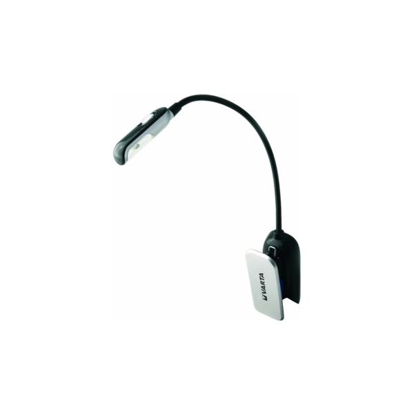 Lampe VARTA de lecture  LED avec clip et 2 CR2032 fournies