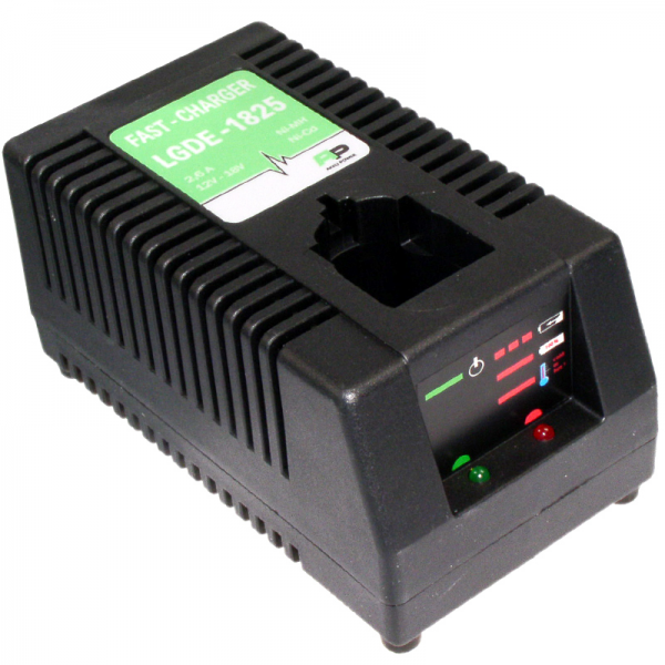 Chargeur pour batteries de type Lincoln non coulissantes - 3,0A - 14,4 V - 18V / Ni-Cd + Ni-MH