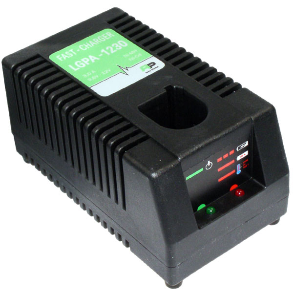 Chargeur pour batteries de type Panasonic non coulissantes - 3,0A - 9,6V - 18V / Ni-Cd + Ni-MH