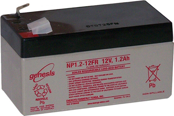 BATTERIE PLOMB ETANCHE ENERSYS NP1.2-12 - 12V 1.2Ah