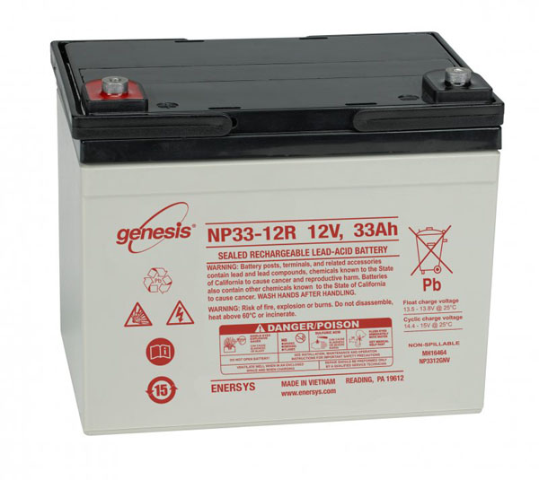 BATTERIE PLOMB ETANCHE ENERSYS NP33-12 - 12V 33Ah