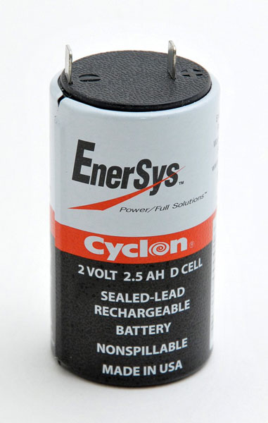 BATTERIE CYCLON 0810-0004 2V 2.5Ah type D