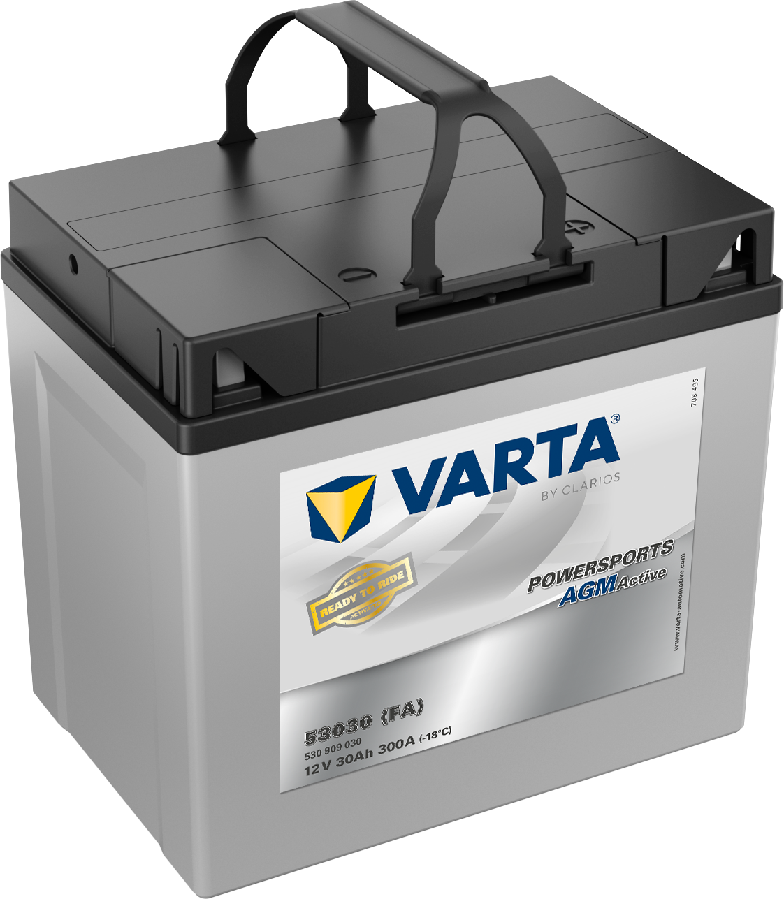 Batterie Moto VARTA Powersports AGM T12B - 12V 10Ah 160A, Dimensions 150x70x130 Mm, Pour Motos Et Quads