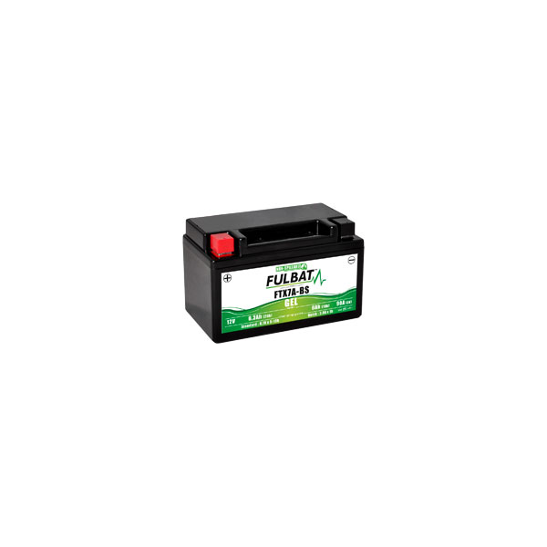 Batterie moto YTX7A-BS Etanche Gel 12V / 6Ah