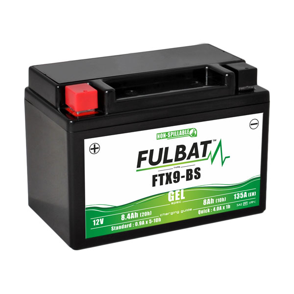 Batterie moto WP9BS / YTX9-BS Etanche au gel 12V / 8Ah